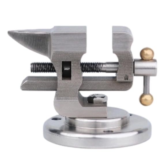 CarpNettore Mini Bench Vise Sturdy Stainless Steel for DIY Watch Repair Tool Hobby Work