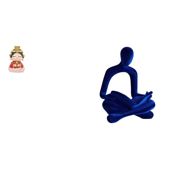 CarpNettore Mother Statue Abstract Thinker Figurine Human Sculpture Resin Collectable Art Home Decoration Suitable for Office Shelf Living Room Bedroom Mante