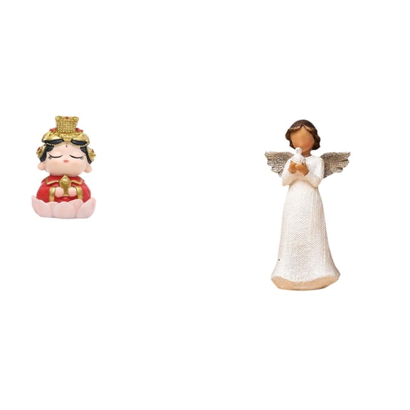 CarpNettore Mother Statue Resin Angel Figurine Sculpture Animal Decor with Gentle Smile And Pigeon Suitable for Living Room Bedroom Office Garden Gift Giving