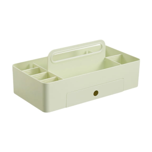 CarpNettore Multifunctional Caddy Organizer Portable Box Container Stationery Dresser Makeup Green