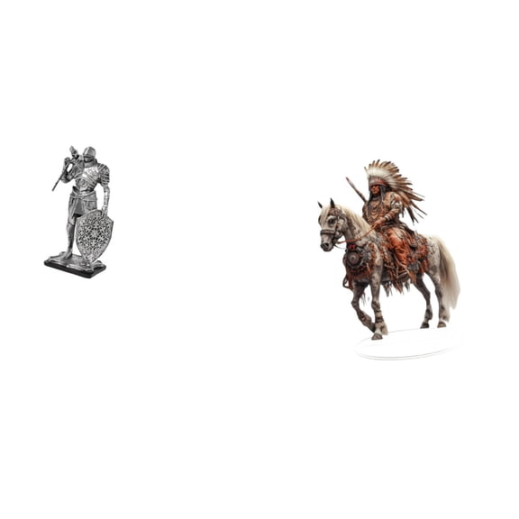 CarpNettore Nordic Resin Knight Figurine Abstract Art Sculpture Acrylic Table Centerpiece Home Office Decoration Waterproof Gift Entryway Ornament