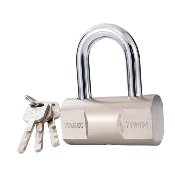 CarpNettore Padlock with 3 Keys Keyed Lock Luggage Cabinets Outdoor Indoor Waterproof Small Lock for Sheds Warehouse Gate Garage Trucks 7cmx3.6cmx3.6cm