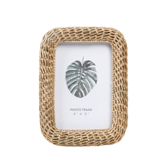 CarpNettore Picture Frame Centerpiece Elegant Photo Holder for Shelf Entrance Decoration Small Rectangle