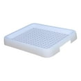 thumbnail image 1 of CarpNettore Rabbit Litter Tray Rabbit Toilet Portable with Grate Double Layer Guinea Pig Litter Pan Bunny Potty for Small Animals Ferrets White, 1 of 9