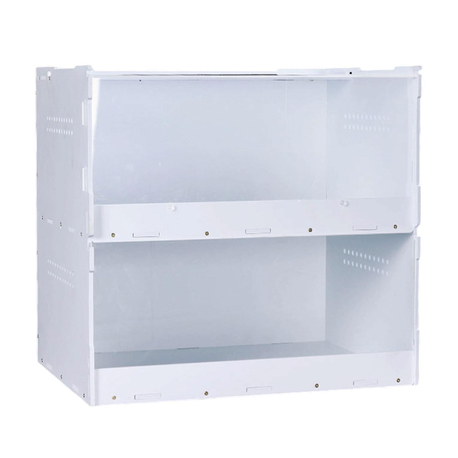 CarpNettore Reptile Feeding Box 2 in 1 Reptile Tank for Gecko Bearded Dragon Lizard Cage S