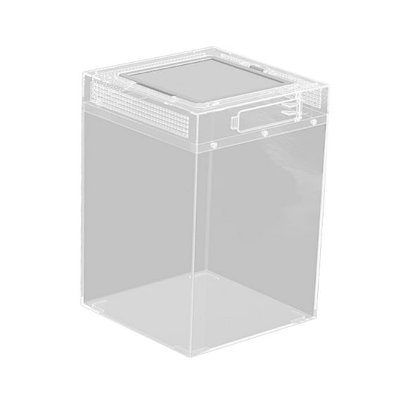 CarpNettore Reptile Terrarium Habitat Cage Portable Clear Reptile Breeding Box Container for L