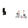 thumbnail image 1 of CarpNettore Resin Cat and Elephant Family Figurines Decorative Animal Sculptures for Entrance Bookshelf Living Room Bedroom Desktop Ornament Collectible Crafts, 1 of 8