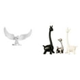 thumbnail image 1 of CarpNettore Resin Sculpture with Graceful and Elegant Giraffe Ceramic Figurine for Modern Office Bookshelf Table Decor, 1 of 8