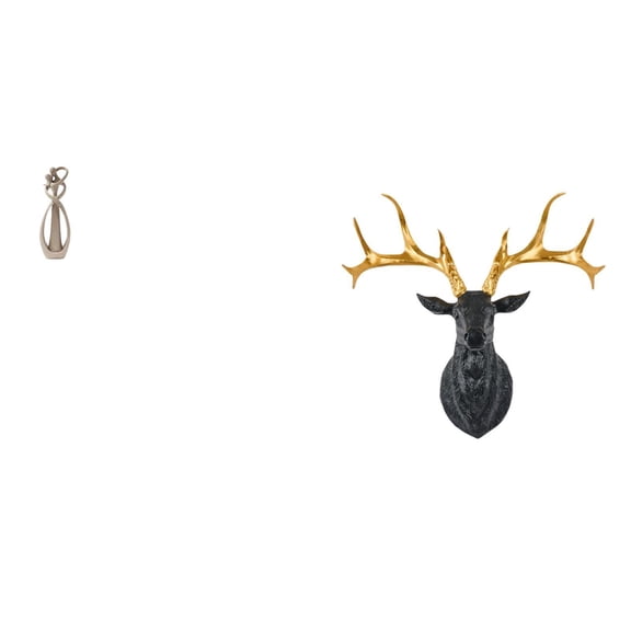 CarpNettore Romantic Deer Lovers Sculpture Art Collection Anniversary Gift Table Ornament for Bookshelf Decor Boho Wall Mount Home Office Decor Versatile