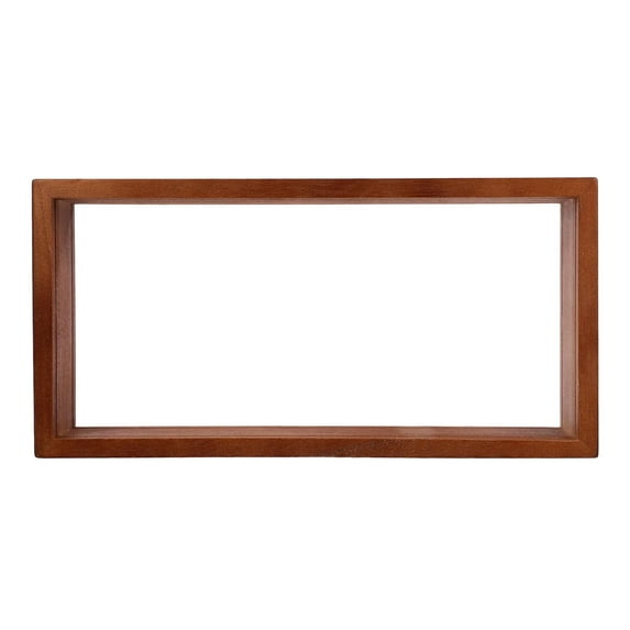 CarpNettore Shadow Box Memory Case with Glass Cover Tickets Wood Badges Clear Wedding Flower coffee