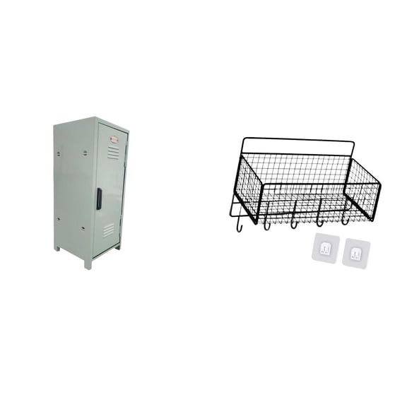 CarpNettore Space Saving Stackable Dustproof Mini Locker Cabinet Storage Bin Organizer for Home Apartments Keys Organization