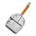thumbnail image 1 of CarpNettore Stainless Steel Cat Litter Scoop with Wooden Handle Pet Cleaning Tool Cat Shovel Strip Type, 1 of 9