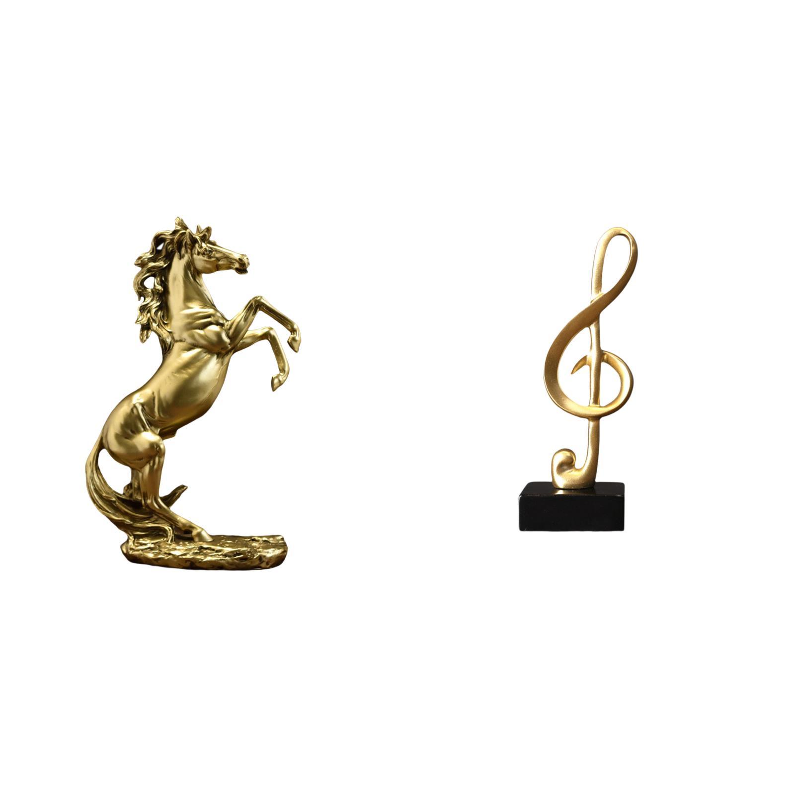 CarpNettore Standing Horse Music Note Statue Figurine 12inch Tall ...