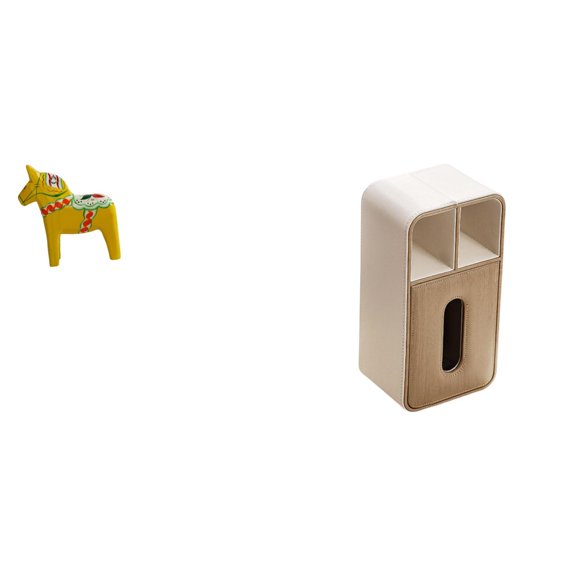 CarpNettore Swedish Dalecarlian Horse Figurine Tissue Dispenser Animal Sculpture Multipurpose Napkin Holder Collectible Cabinet Decor for Office Entrance