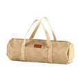 thumbnail image 1 of CarpNettore Tent Stakes Bag Organizer with Zipper Multifunctional Tent Pole Pegs Storage Bag Light Brown, 1 of 9