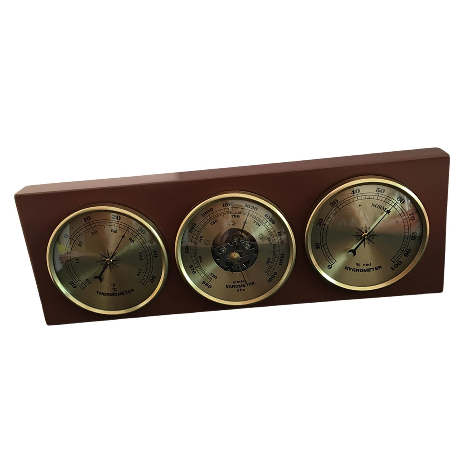 CarpNettore Thermometer Hygrometer Barometer Meter Wall/tabletop Temperature Gauge Dial Type