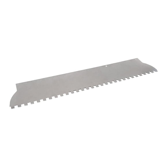 CarpNettore Tile Tool Sturdy Plastering Masonry Work Tile Trowel Blade with Square Notch 600x110x0.7mm