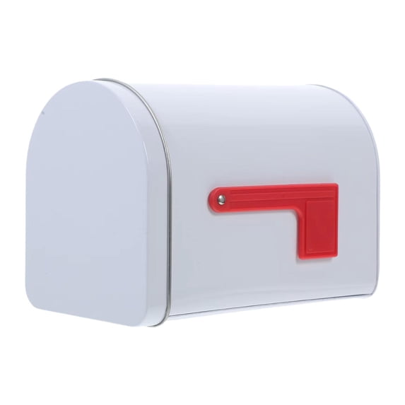 CarpNettore Tinplate Mailbox, DIY Projects Decor Mail Box for Valentine Garden Classroom White