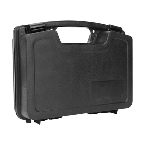 CarpNettore Tool Storage Box Hardware Storage Case Double Sided with Handle Waterproof Large Black