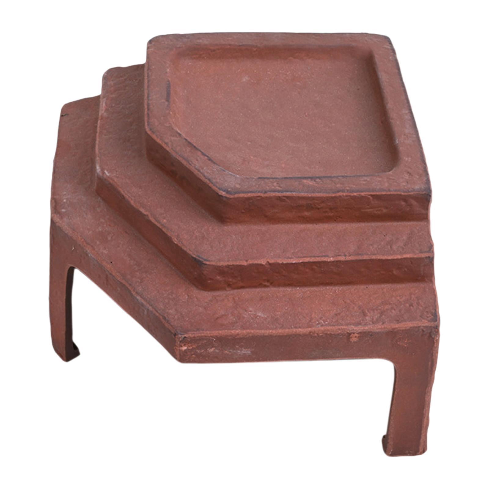 CarpNettore Turtle Basking Platform Ceramic Aquarium Decoration for Frog Terrapin Geckos