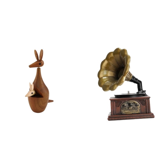 CarpNettore Vintage Figurine Retro Animal Sculpture Decorative Resin Statue for Bedroom Bookshelf Housewarming and Birthday Gift