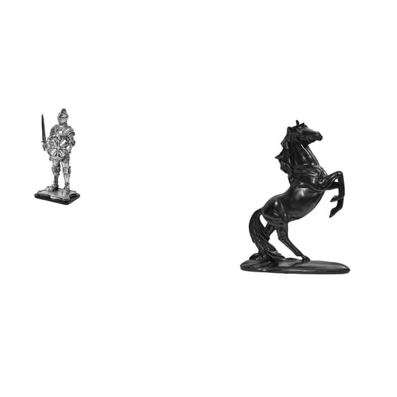 CarpNettore Vintage Sculpture Ornament for Entryway Bookshelf Office Desk Housewarming Gift Creative Tabletop Figure for Landscape Bedroom