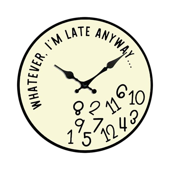 CarpNettore Wall Clock Hanging Watch Housewarming Gift Unique Silent Timepiece Acrylic Clock