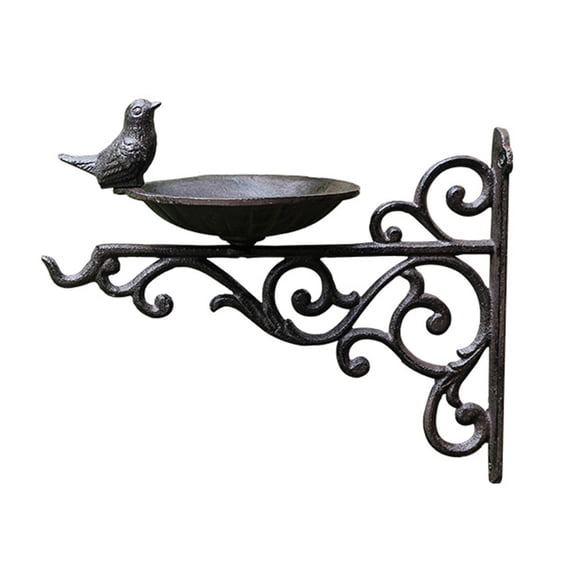 CarpNettore Wall Mounted Bird Bath Feeder Creative Decorative Birdbath for Outside Patio