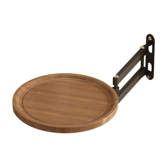 CarpNettore Wall Mounted Folding Side Table Bedside Storage Shelf End Table Practical Simple