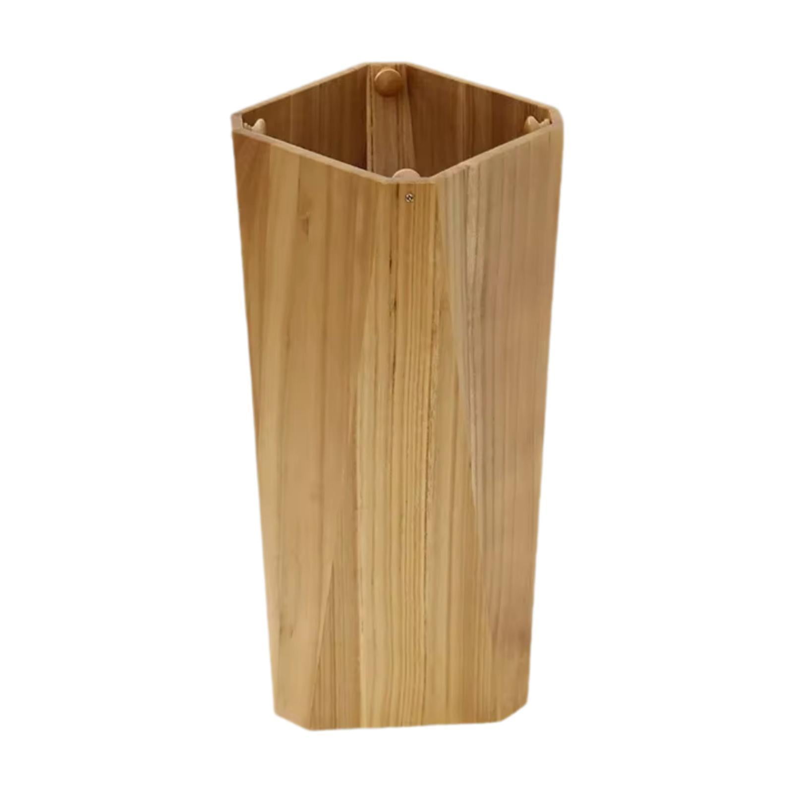 CarpNettore Wooden Umbrella Holder Organizer Sturdy Household Space Saving Creative Umbrella Khaki