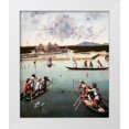 thumbnail image 1 of Carpaccio, Vittore 20x23 White Modern Wood Framed Museum Art Print Titled - Hunting on the Lagoon, 1 of 4