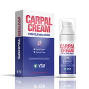 Vita Sciences Carpal Cream, Topical Carpal Tunnel Syndrome Support with Magnesium, 1.7 oz