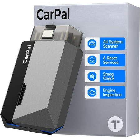 Carpal- OBD2 Code Reader , System OBD2 Scanner for iOS & , Check, 6 Maintenance , Smog Check, Repair Guide, 1 Year Update