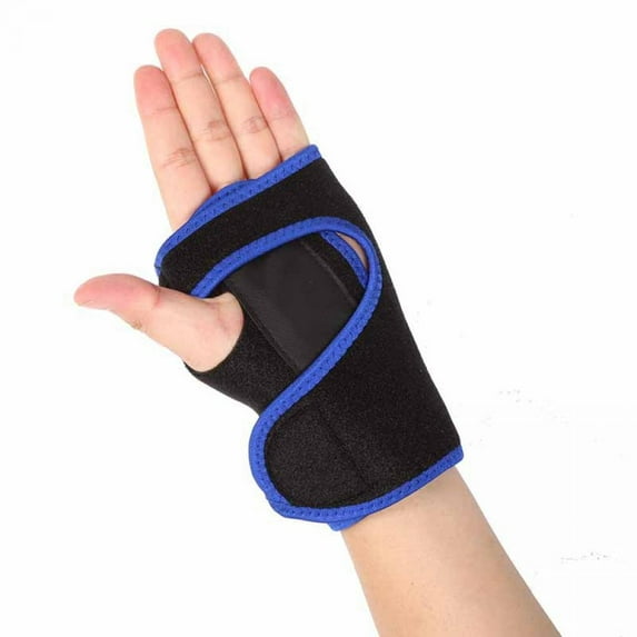 Carpal Tunnel Hand Wrist Support Brace Useful Outdoor Splint Sprains Arthritis Band Belt (1 Pc,Blue)