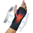 Carpal Tunnel Wrist Brace Night Support with Splints and Removable Resting Pad, Adjustable Wrist