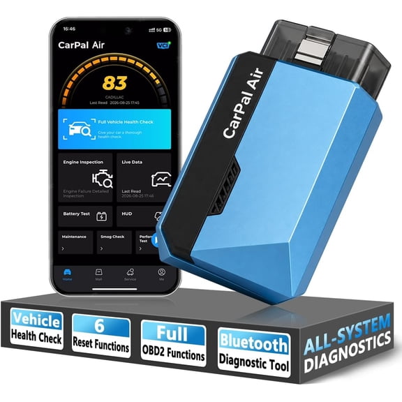 Carpal air Bluetooth OBD2 Scanner - All System Car Diagnostic Tool and Code Reader