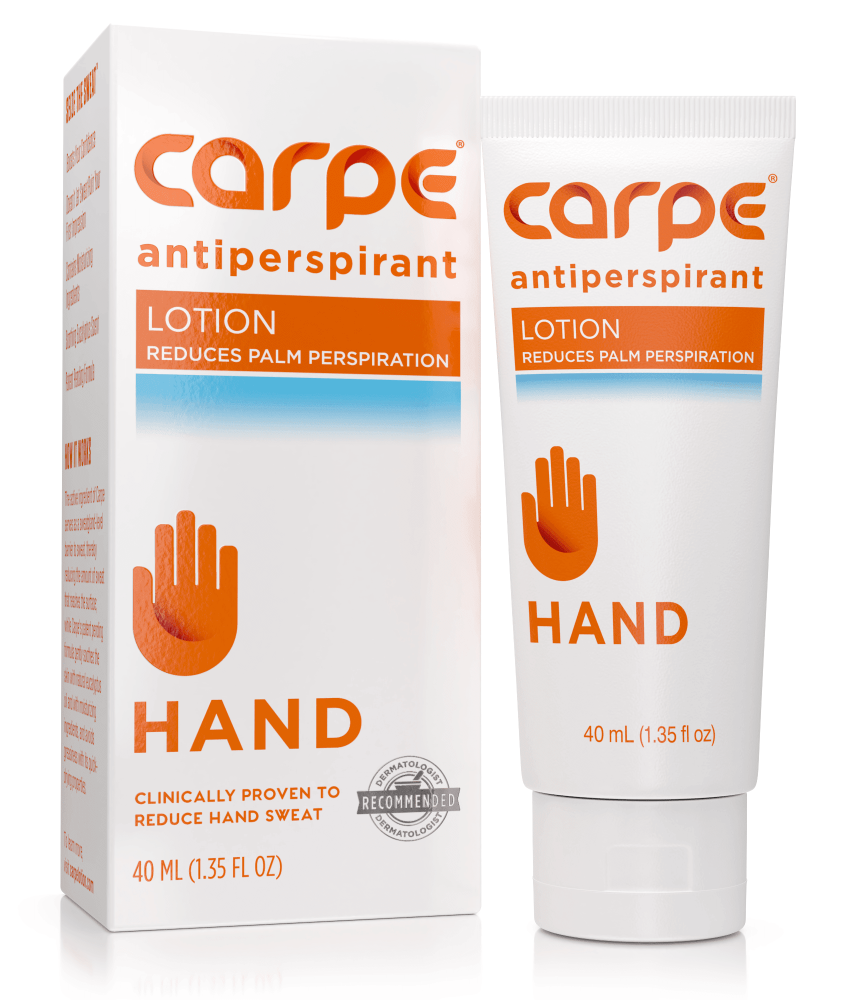 Carpe Antiperspirant Hand Lotion, A Dermatologist-Recommended,  Non-irritating for Hyperhidrosis 1 ea