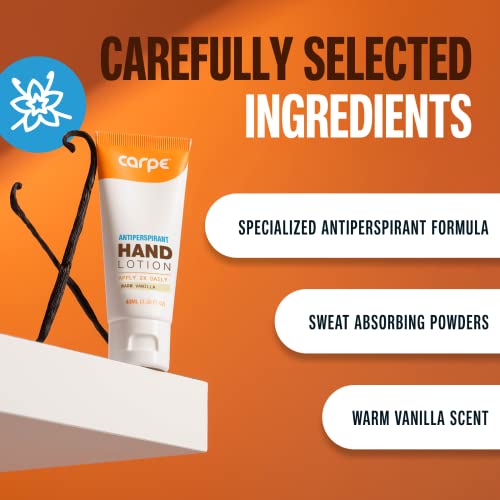 Carpe Antiperspirant Hand Lotion, A smooth lotion that helps stop
