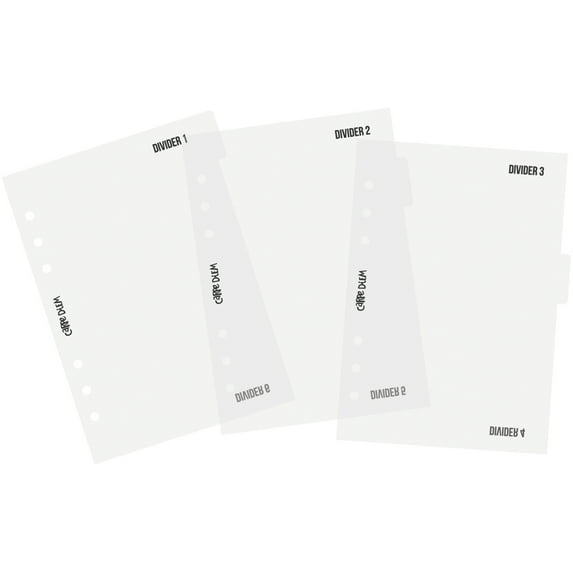 Carpe Diem A5 Planner Divider Templates-