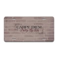 thumbnail image 1 of Carpe Diem Aluminum License Plate| License Plate 12" X 6" Fits Any Car, Truck, SUV, RV, or Trailer | Made in The USA, 1 of 3