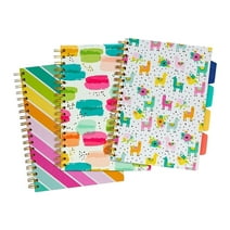 Carpe Diem Color Wash 5-Subject Subject Notebooks 7.09" x 10" College Ruled 100 Sheets Assorted