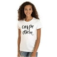 thumbnail image 1 of Carpe Diem Seize Day Inspiring Womens Fitted Plus Size Graphic Tee Brisco Brands 2X, 1 of 5