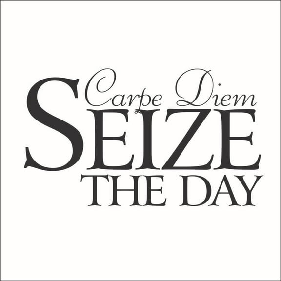 Carpe Diem Seize the Day Vinyl Decal - Large