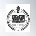 thumbnail image 1 of Carpe Librum Seize The Book Poster Wall Art, Modern Wall Decor For Living Room Bedroom, 12x18 UNFRAMED, 1 of 3