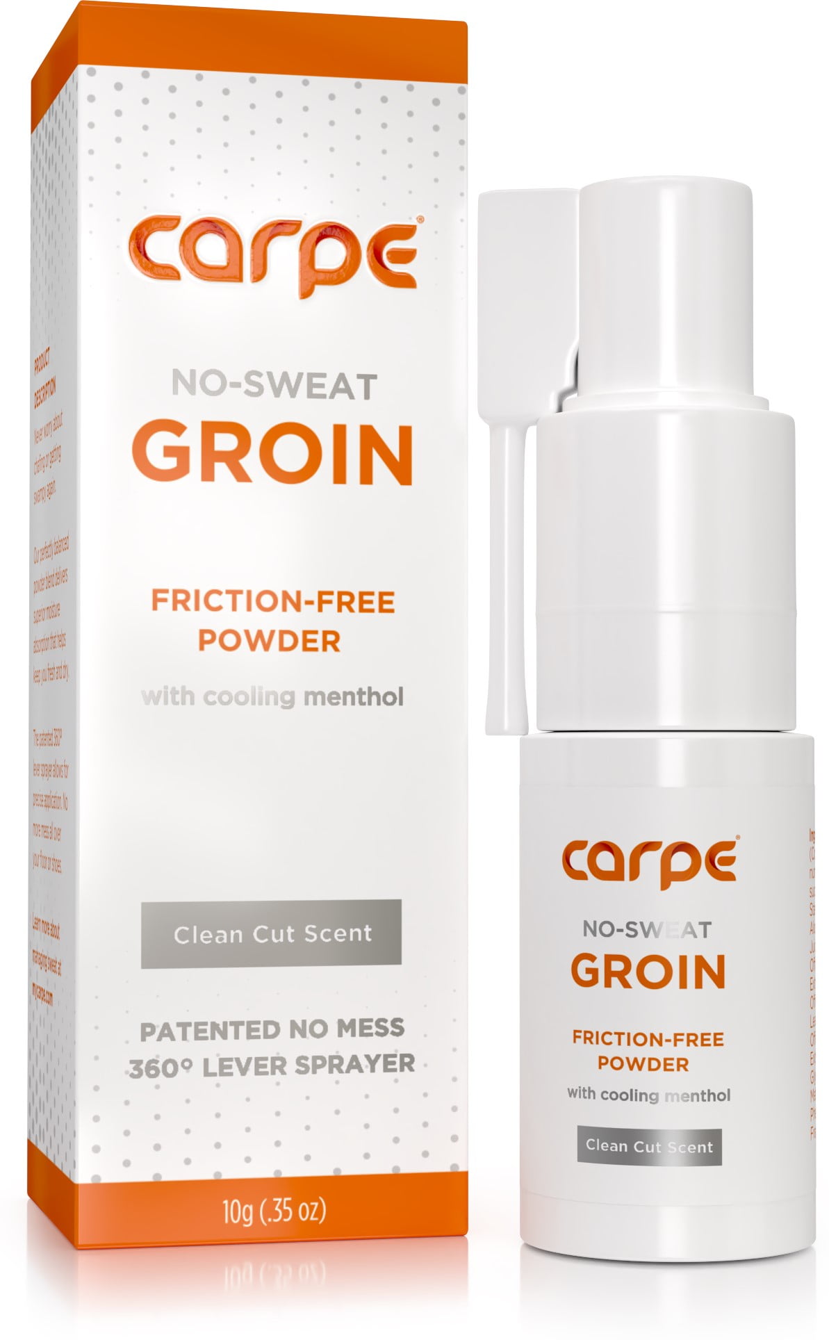 Carpe NoSweat Groin Powder (For Men) with Precision Applicator, 10 g