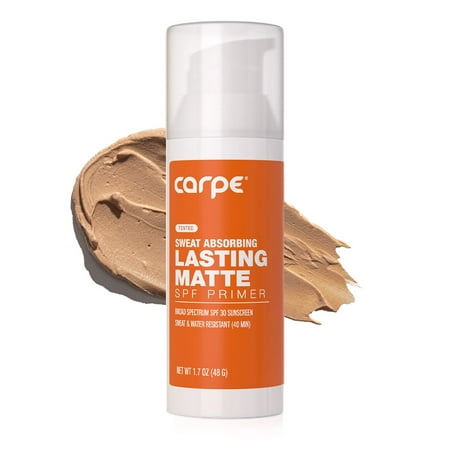 Carpe Sweat Absorbing Tinted Primer with SPF 30, Matte Finish, Light Tint, 1.7 oz