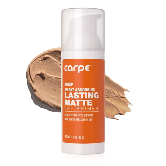 Carpe Sweat Absorbing Tinted Primer with SPF 30, Matte Finish, Light Tint, 1.7 oz