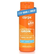 Carpe Sweat-Absorbing Groin Powder for Women, Talc-Free Body Powder, Anti-Chafing, 2.6 oz