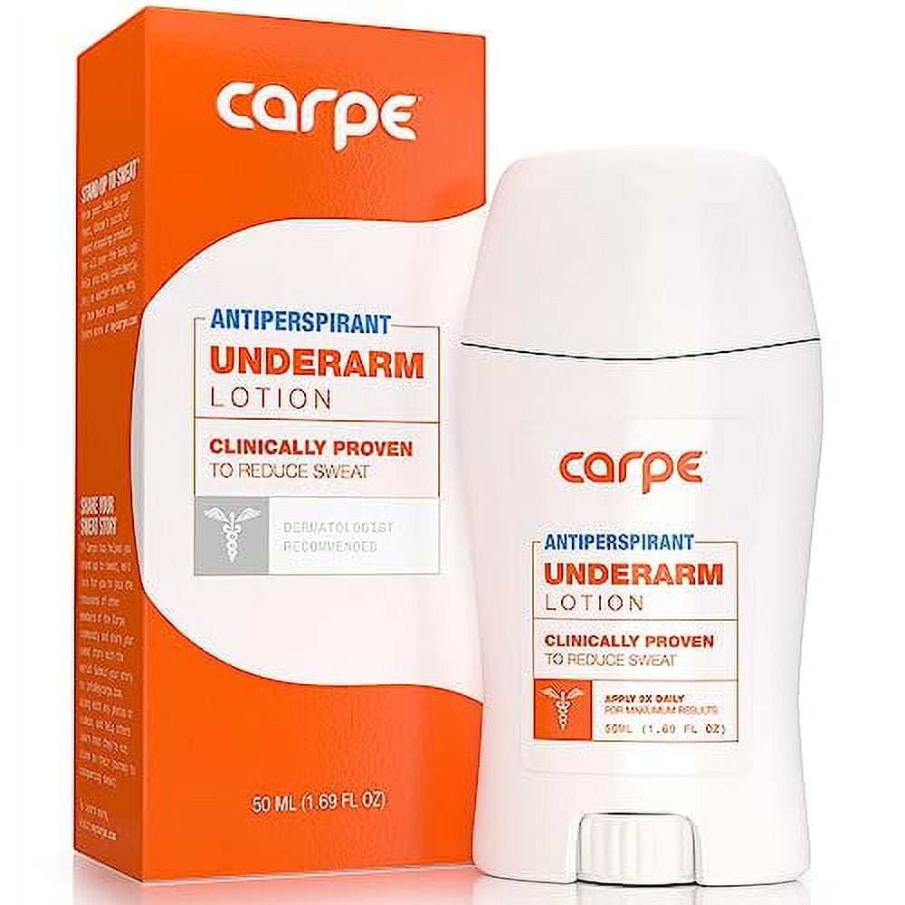 Carpe Underarm Antiperspirant and Deodorant, Clinical strength with all