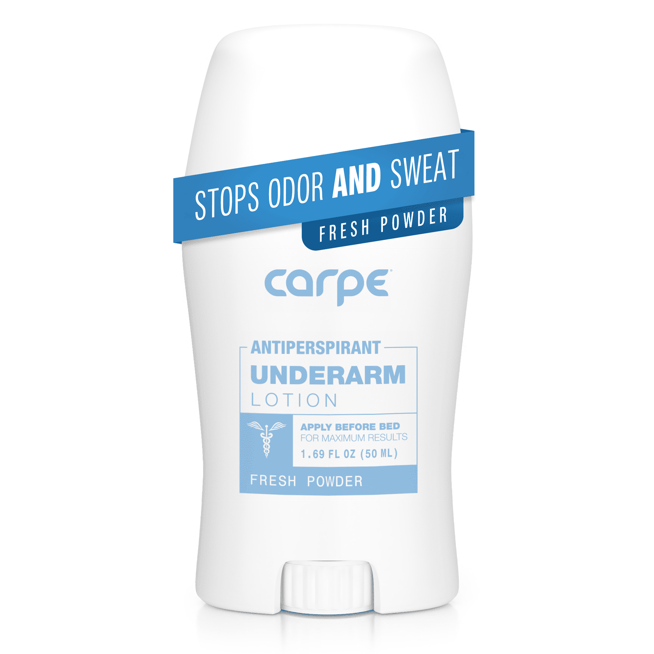 Carpe Underarm Antiperspirant Deodorant for Women and Men, Fresh Powder, 1.69 fl oz
